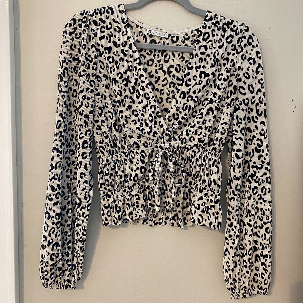 Zara Cheetah Print Blouse